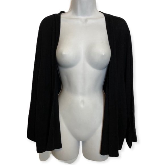 Torrid Black Lightweight Open Front 3/4 sleeve Shrug Size 6X - Picture 2 of 8